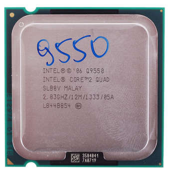 Процессор Intel Core 2 Quad Q9550 Yorkfield (2833MHz, LGA775, L2 12288Kb, 1333MHz)