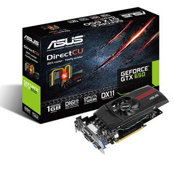 Видеокарта ASUS GeForce GTX 650 1058Mhz PCI-E 3.0 1024Mb 5000Mhz 128 bit 2xDVI HDMI HDCP