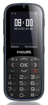 Сотовый телефон Philips X2301 черный моноблок 2Sim 2.4" телефон для пожилых людей