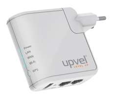 Маршрутизатор UPVEL Роутер (UR-312N4G) 2-порта Ethernet/FireWire/Thunderbolt/Headphone/Mic/USB 3.0 Компактный 3G/LTE Wi-Fi роутер стандарта 802.11n 150 Мбит/с с поддержкой IP-TV и USB-портом