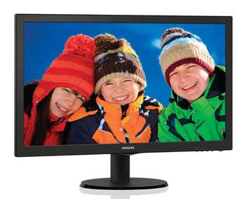 Монитор Philips 223V5LSB 21.5", черный TN+film