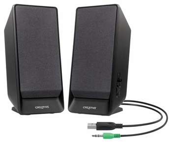 Акустическая система Creative SBS A50 (2.0) черный 1.6W