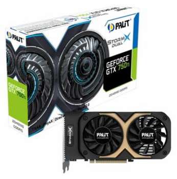 Видеокарта Palit PCI-E nVidia GTX750TI STORMX DUAL GeForce GTX 750TI 2048Mb 128bit DDR5 1202/6008 DVI/mHDMI/CRT/HDCP RTL