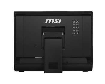 Моноблок MSI AIO AP1622-074XRU AIO 16" 1366x768 Touch Cel 1037U (1.8)/4Gb/320Gb/GMA 8Gb/noOS/WiFi/клавиатура/мышь/Cam/черный