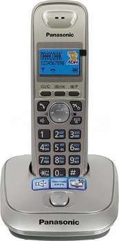 Телефон Panasonic Р/ Dect KX-TG2511RUN платиновый/черный АОН
