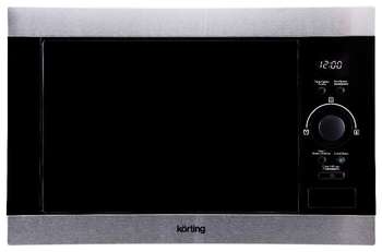 Микроволновая печь KORTING KMI 825 XN нержавеющая сталь+черное стекло