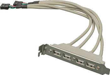 Контроллер NONAME Адаптер USB Bracket 4xUSB2.0 Bulk