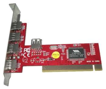Контроллер NONAME PCI VIA6212 5xUSB2.0 Bulk