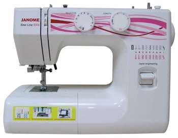 Швейная машина JANOME Sew Line 500s белый
