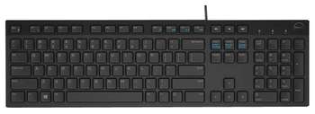 Клавиатура DELL KB216 Black USB 580-ADGR