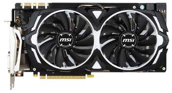 Видеокарта MSI VGA  NVIDIA GeForce GTX 1080, 8Gb GDDR5X/256-bit, PCI-Ex16 3.0, DL-DVI-D, DPx3, 2-slot cooler, Retail