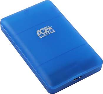 Бокс для HDD AgeStar 3UBCP3 SATA алюминий синий 2.5"