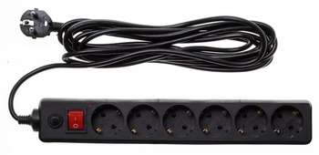 Сетевой фильтр BURO 600SH-16-5-B 5м