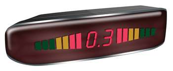 Парковочный радар Digma DCK-120S 4 датчика 22мм серебристый