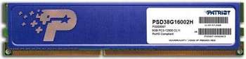 Оперативная память Patriot Память DDR3 8Gb 1600MHz PSD38G16002H RTL PC3-12800 CL11 DIMM 240-pin 1.5В dual rank с радиатором Ret