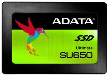 Накопитель SSD ADATA 120GB SSD SU650 TLC 2.5" SATAIII 3D NAND, SLC cach / without 2.5 to 3.5 brackets / blister