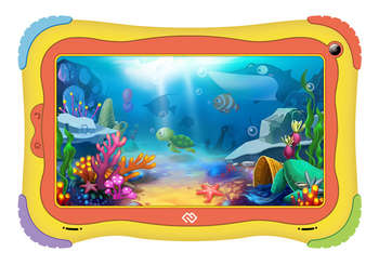 Планшет Digma Optima Kids 7 RK3126С/RAM1Gb/ROM16/7"/WiFi/BT/2Mpix/0.3Mpix/Android 8.1/разноцветный
