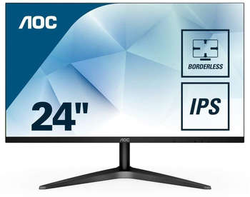 Монитор AOC 23.6" Value Line 24B1H черный MVA LED 5ms 16:9 HDMI матовая 3000:1 250cd 178гр/178гр 1920x1080 D-Sub FHD 2.6кг