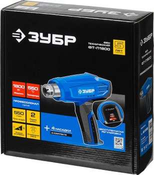 Клеевой пистолет ЗУБР ФТ-П1800 1800Вт темп.100-550С