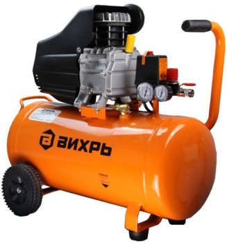 Компрессор пневматический ВИХРЬ КМП-300/50 масляный 300л/мин 50л 2000Вт оранжевый/черный 74/3/4