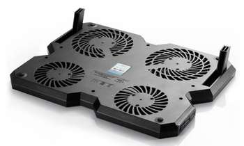Аксессуар для ноутбука DEEPCOOL MULTI CORE X6 15.6"380x295x24мм 24дБ 2xUSB 4x 900г черный