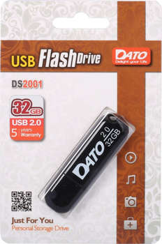 USB-носитель DATO 32Gb DS2001 DS2001-32G USB2.0 черный