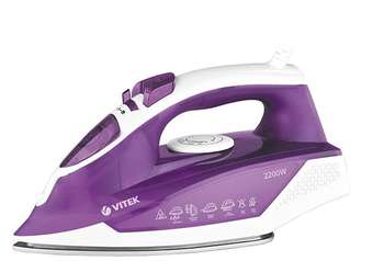 Утюг VITEK VT-8308 2200Вт фиолетовый/белый