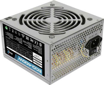 Блок питания AeroCool ATX 400W ECO-400 PPFC 120mm fan 2xSATA RTL