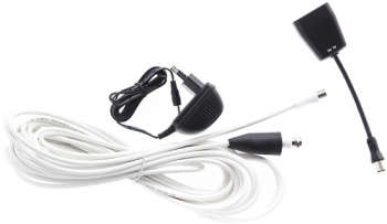 Телевизионная антенна DENN Антенна телевизионная DAE603 25дБ активная черный каб.:8.5м