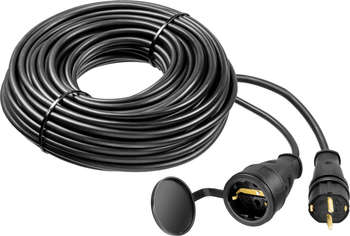 Электрический удлинитель ЗУБР 55017-30 3x2.5кв.мм 1розет. 30м КГ 20A без катушки черный