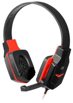 Гарнитура DEFENDER Warhead G-320 черный/красный 64033