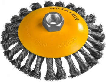 Круг, диск, фреза STAYER Щетка дисковая по мет. 35135-125 d=125мм d