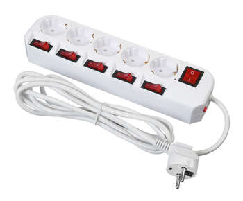 Сетевой фильтр BURO 500SH-3-SW-W 3м