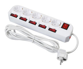 Сетевой фильтр BURO 500SH-3-SW-W 3м