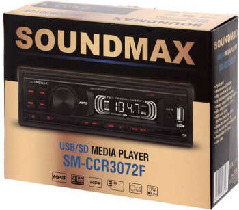 Автомагнитола SOUNDMAX SM-CCR3072F 1DIN 4x45Вт