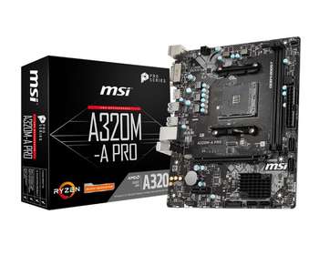 Материнская плата MSI AMD A320 SAM4 MATX A320M-A PRO