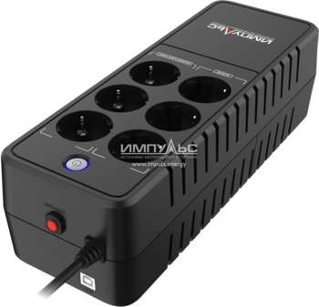 Источник бесперебойного питания Импульс 850 ВА / 490 Вт, Tower, Schuko, LED, USB, USB EX85102