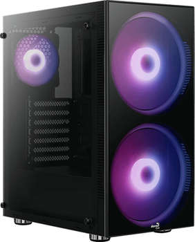 Корпус AeroCool Python-G-BK-v1 черный без БП ATX