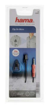 Микрофон Hama проводной 00139901 2м черный