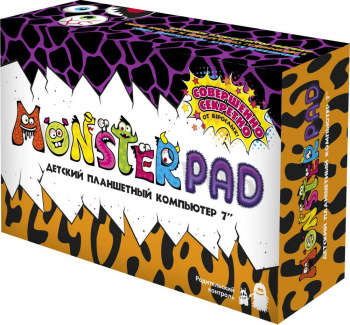 Планшет TURBO TurboKids Monsterpad RK3126 4C/RAM1Gb/ROM16Gb 7" IPS 1024x600/Android 7.1/оранжевый/2Mpix/0.3Mpix/BT/WiFi/Touch/microSD 32Gb/minUSB/3000mAh РТ00020517