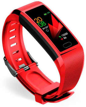 Умные часы, браслет Smarterra FitMaster 5 IPS корп.:красный рем.:красный SMFT-05RBL