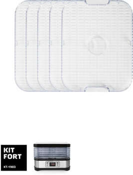 Сушилка для овощей и фруктов KITFORT КТ-1903 5под. 250Вт черный