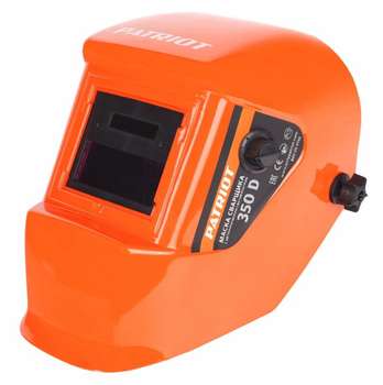 Принадлежность для сварки Patriot Маска сварщика 350D филь.:хамел. кл.:1/1/1/2 см.экр.90x35мм оранжевый