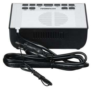 Радиобудильник HYUNDAI H-RCL100 белый LED подсв:красная часы:цифровые FM