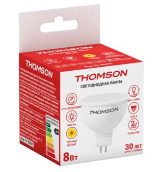 Лампа HIPER THOMSON LED MR16 8W 640Lm GU5.3 3000K TH-B2047 TH-B2047