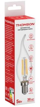 Лампа HIPER THOMSON LED FILAMENT TAIL CANDLE 5W 545Lm E14 4500K TH-B2074 TH-B2074