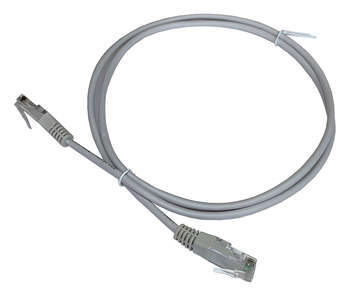 Патч-корд LANMASTER TWT2-45-45-1.5-GY UTP RJ-45 вил.-вилка RJ-45 кат.5E 1.5м серый ПВХ