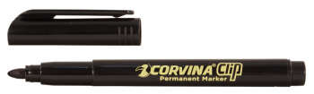 Маркер CORVINA перманентный 41289/01 круглый пиш. наконечник 2.5мм с клипом черный