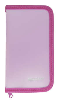 Пенал SILWERHOF 850960 Gems розовый 1отд. 190х110х28 пластик