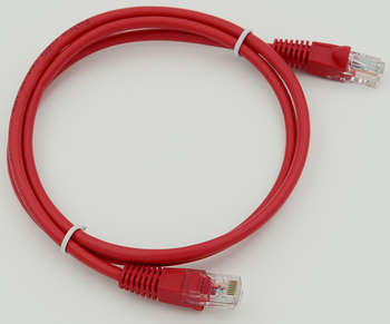 Патч-корд NONAME cat.5E molded 1м красный RJ-45